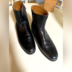 Men's Florsheim Medfield Plain Toe Zip Fashion Boots, Black, Size 11EEE